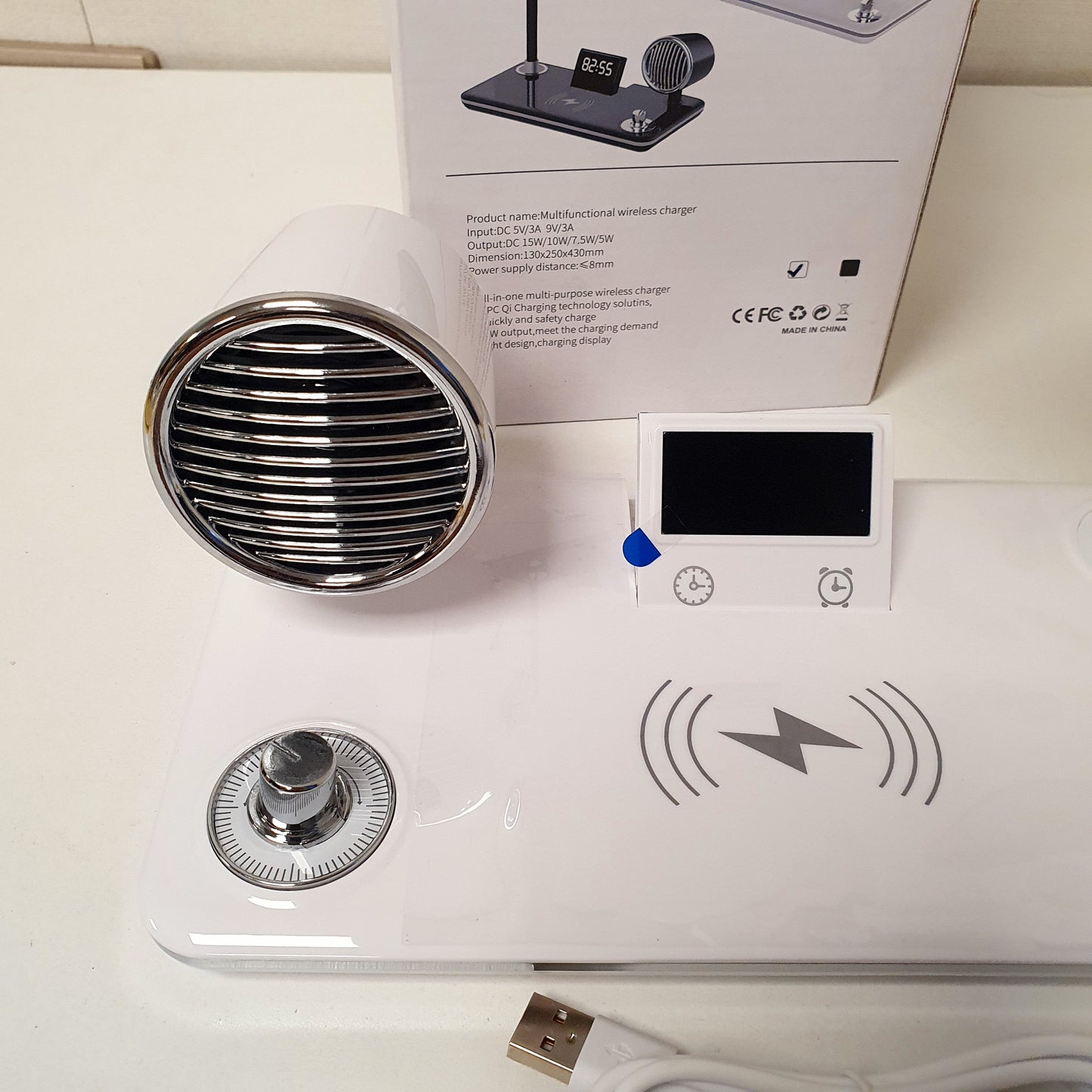 Bt Speaker 4 in 1 Wireless Charger, 241200