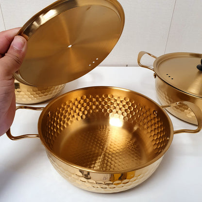 Golden Cooking Pot with Golden Lid, 121450