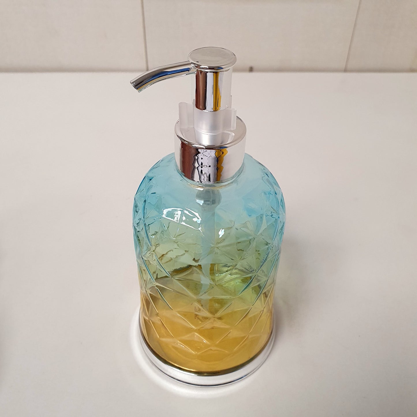 Diamond Cut Soap Dispenser Bottle, 121100