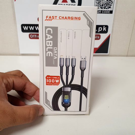 3 in 1 Fast Charging Cable, 121280
