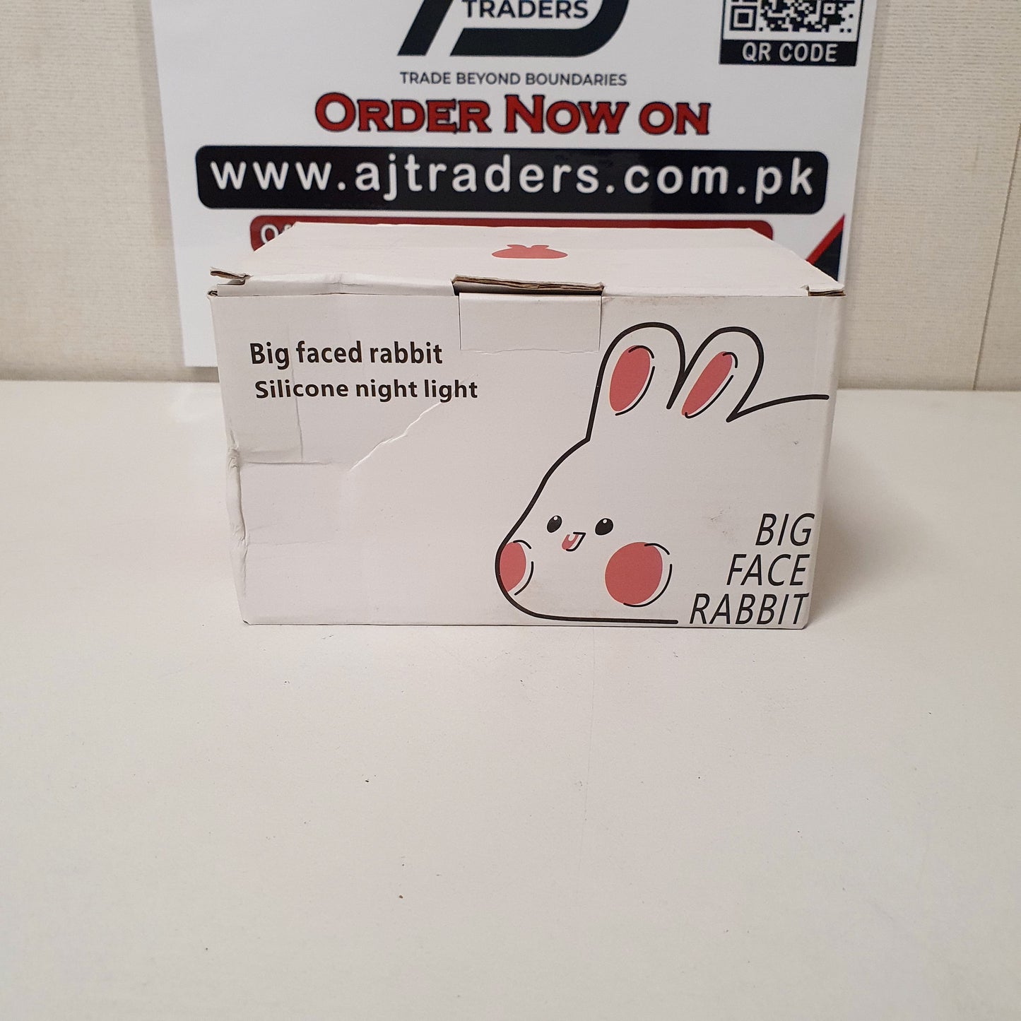 Big Faced Rabbit Silicone Night Light, 121150