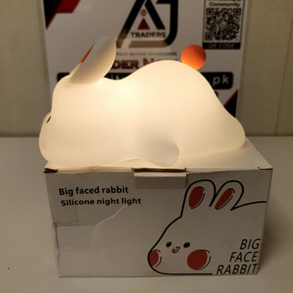 Big Faced Rabbit Silicone Night Light, 121150