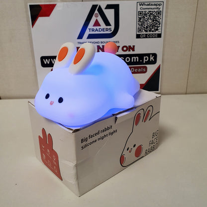 Big Faced Rabbit Silicone Night Light, 121150
