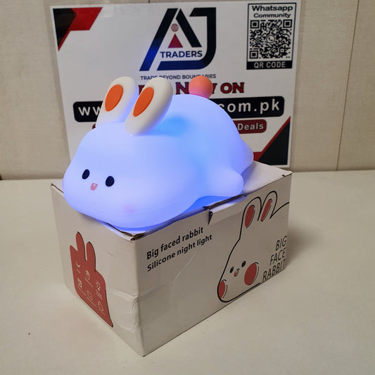 Big Faced Rabbit Silicone Night Light, 121150