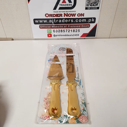 Knife and Serving Cutter Golden, 61800