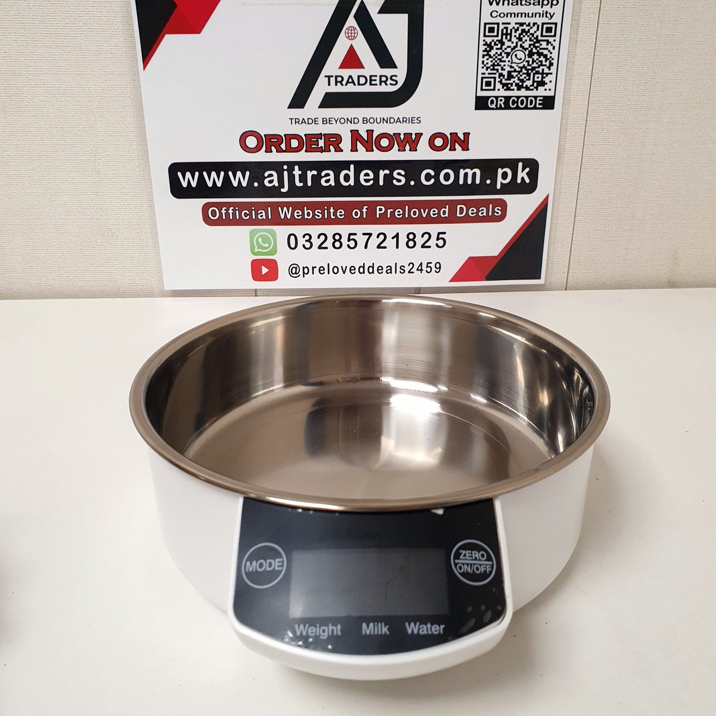 Digital Kitchen Scale With Stainless Steel Bowl, 121040