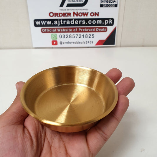 Golden Serving Deep Sauce Plate, 61680