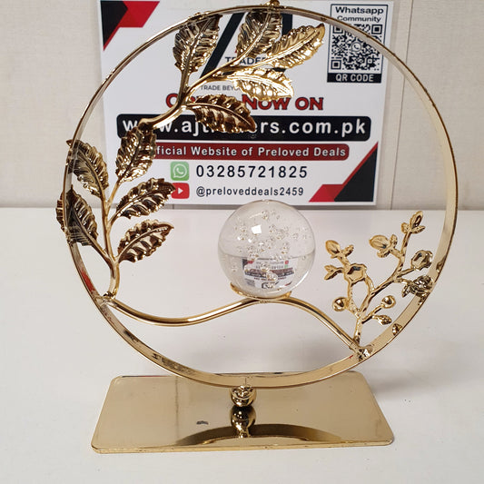 Golden Table Decoration with Crystal Ball, 121100