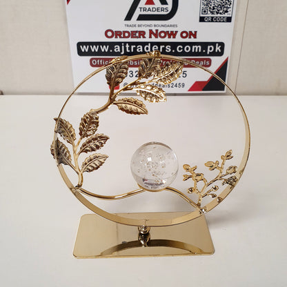 Golden Table Decoration with Crystal Ball, 121100