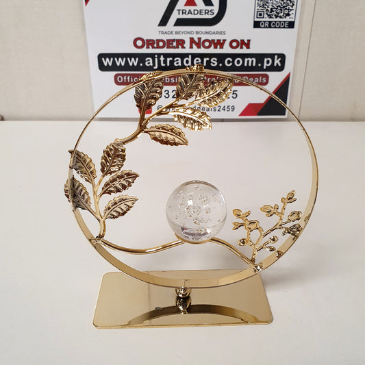 Golden Table Decoration with Crystal Ball, 121100