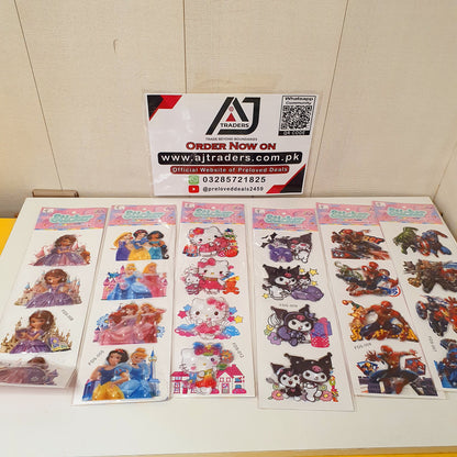 3d Stickers Cartoon Character Pack, 122450