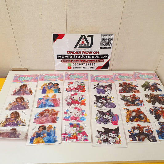 3d Stickers Cartoon Character Pack, 122450