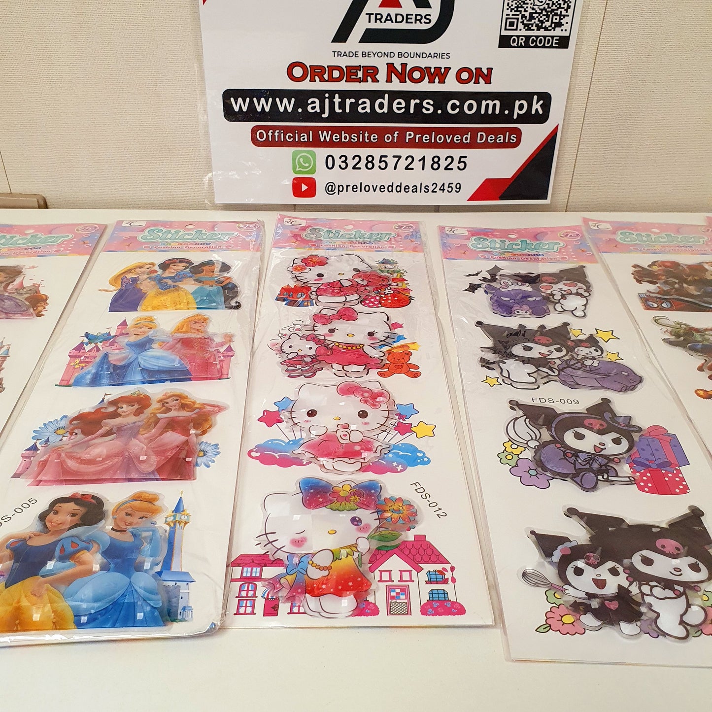 3d Stickers Cartoon Character Pack, 122450