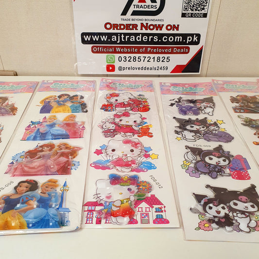 3d Stickers Cartoon Character Pack, 122450