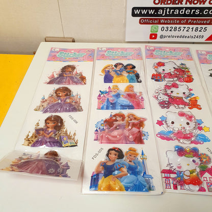 3d Stickers Cartoon Character Pack, 122450