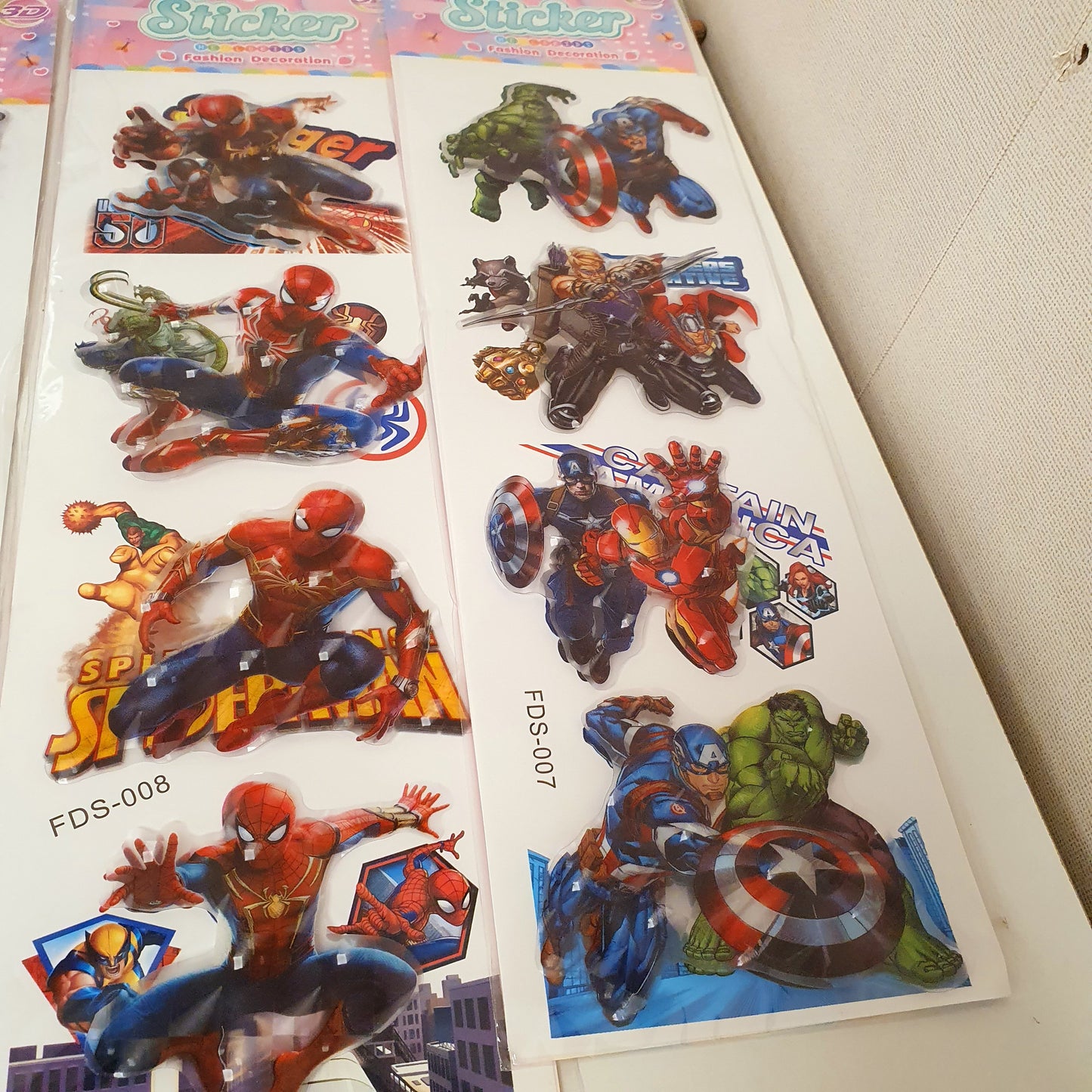 3d Stickers Cartoon Character Pack, 122450