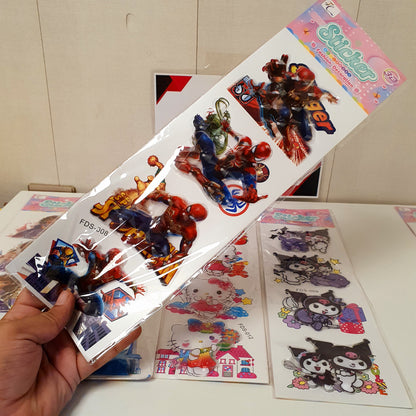 3d Stickers Cartoon Character Pack, 122450