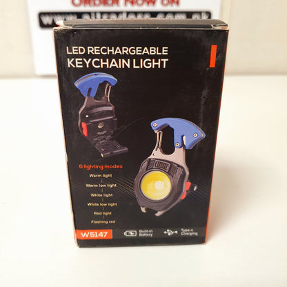 7in1 Led Rechargeable Keychain Light, lighter  101220