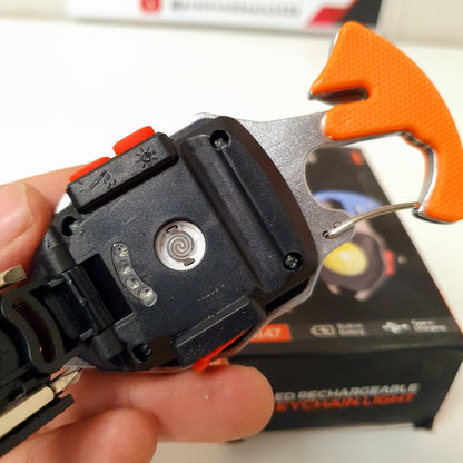 7in1 Led Rechargeable Keychain Light, lighter  101220