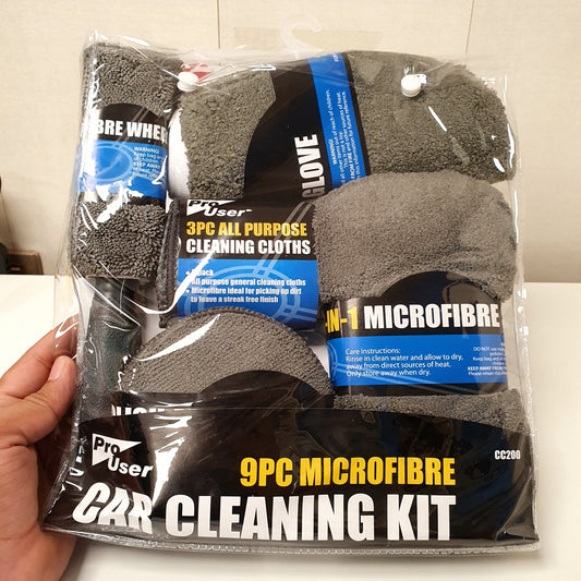 Car Cleaning Microfiber 9 Pcs Kit, 201200