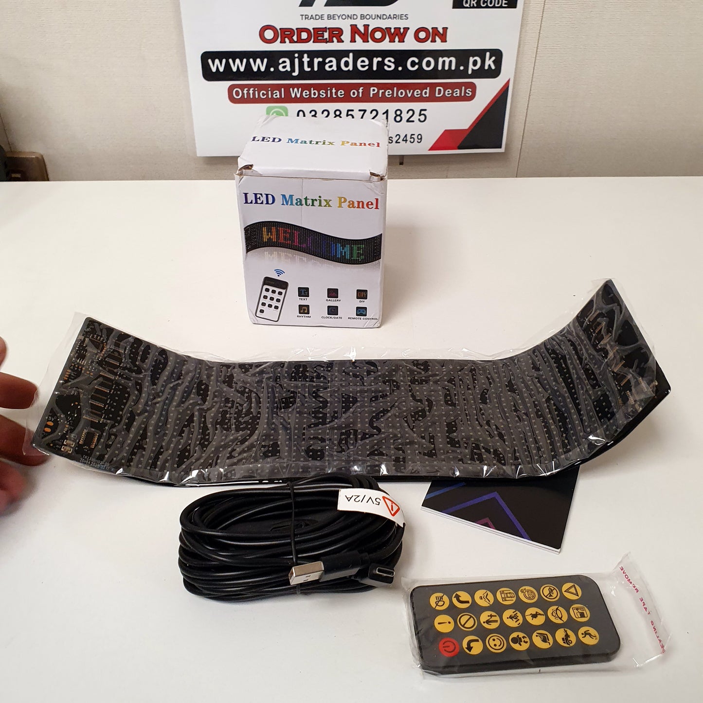 Led Matrix Panel with Remote Works with Mobile, 121750
