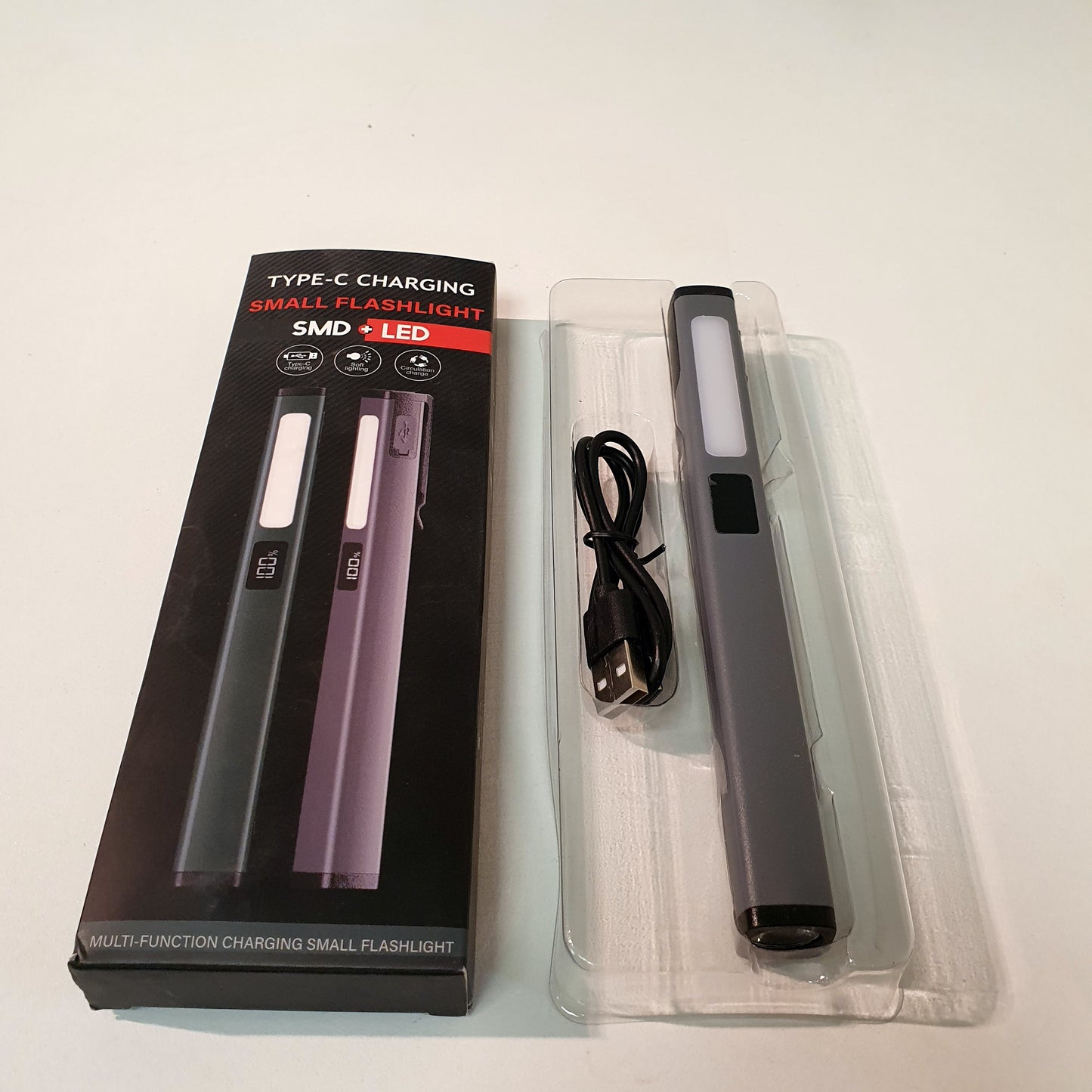Type C Charging Small Flash Light Pocket Size, 61800