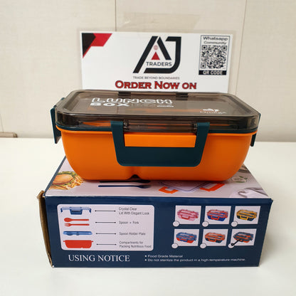 Lunch Box with partition and Lid, 121120