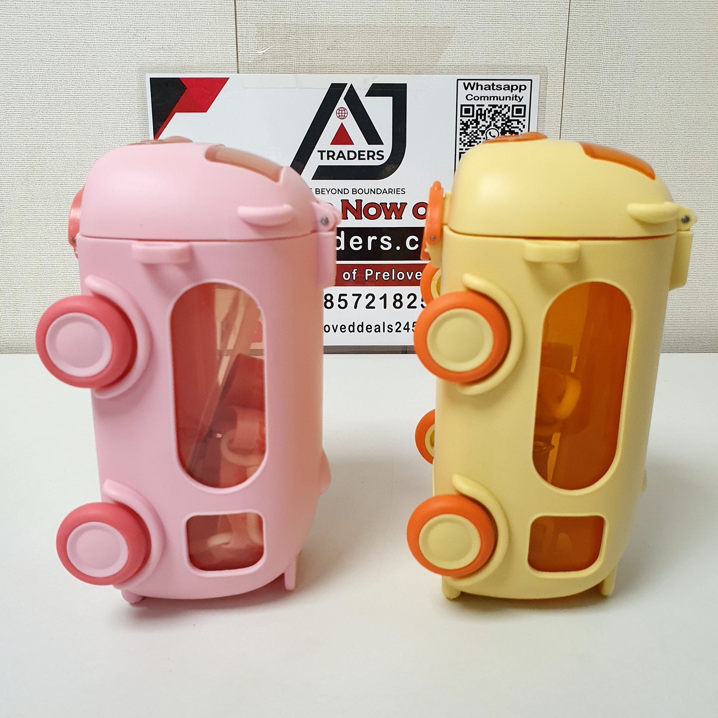 Bus Style Water Bottle Animated, 121430