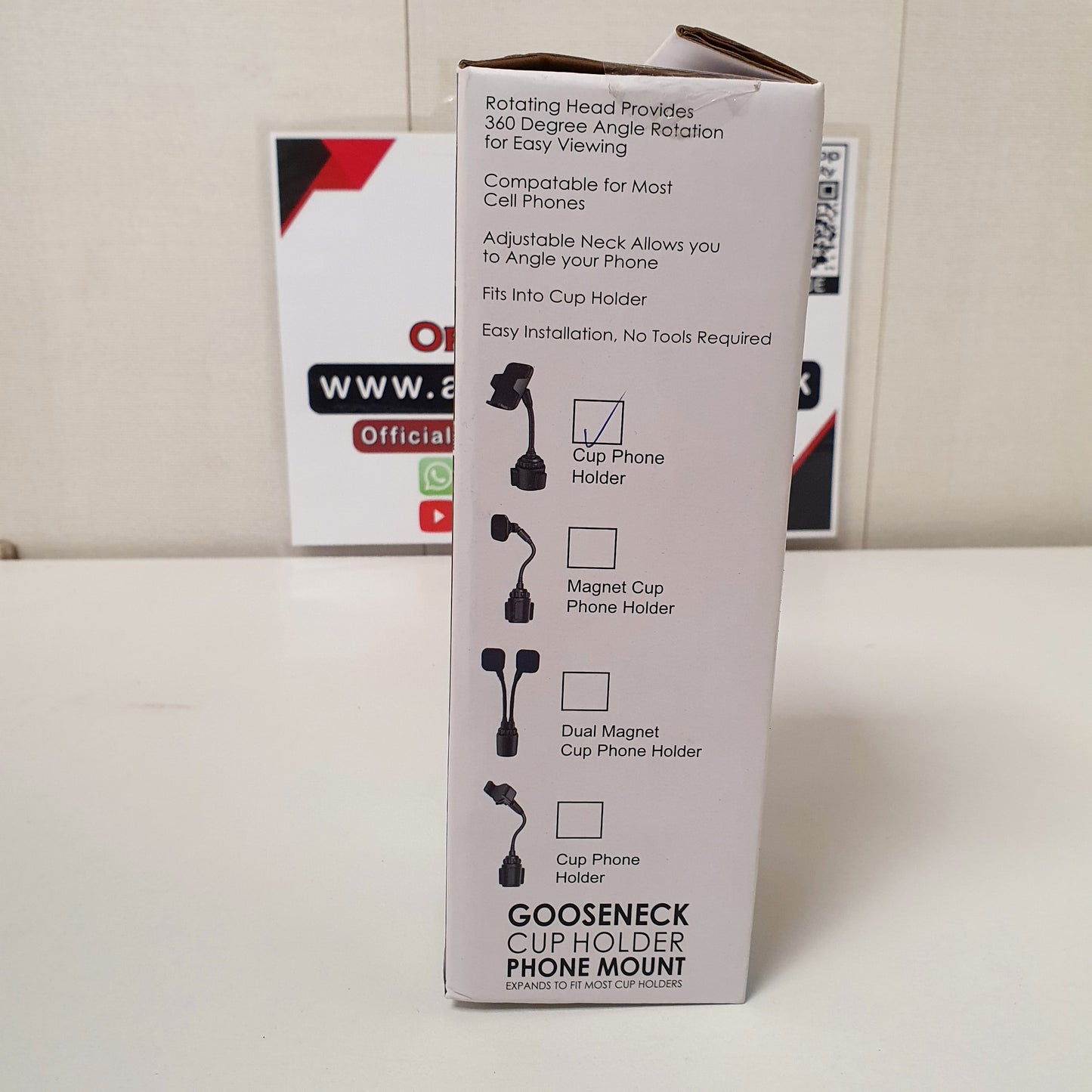 Gooseneck Cup Holder Phone Mount, 61650