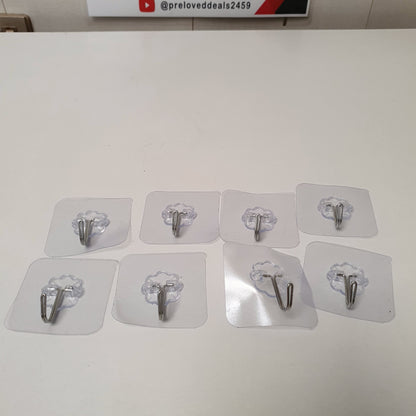 Sticking Cloth and Towel Hook Pack of 8 , 241550