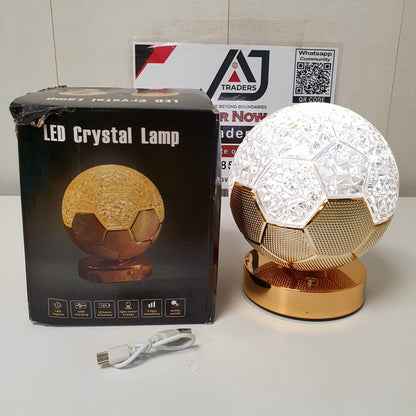 Led Crystal Lamp Football Style, 121450