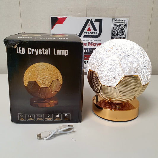 Led Crystal Lamp Football Style, 121450