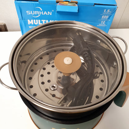 Multi Purpose Cooker with Steamer & Egg Attachment, 33000