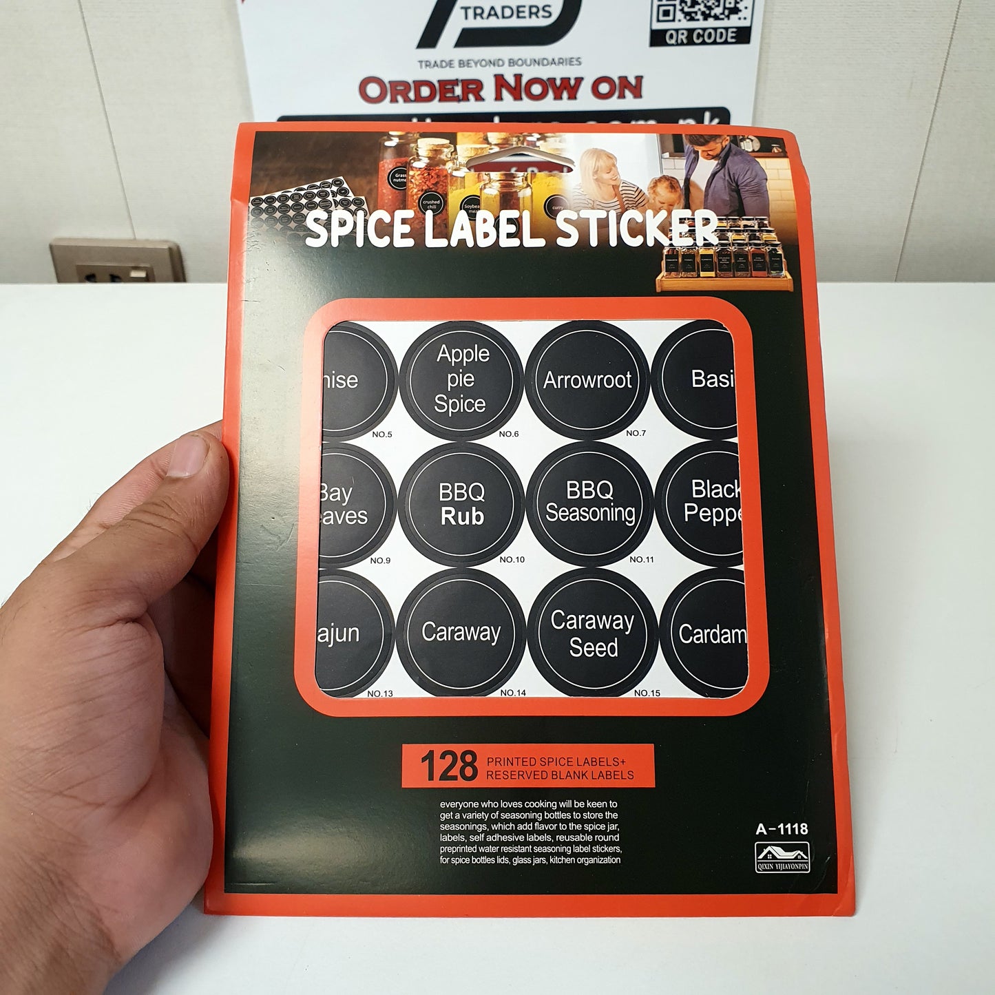 Spice Box Label Sticker, 121170