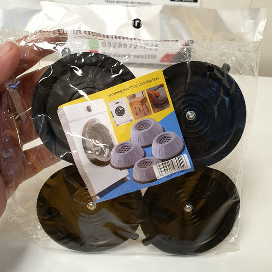 4 pcs Washing Machine Non Slip Suction Mats, 121250