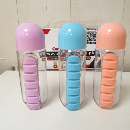Water Bottle With Pill Box, 1