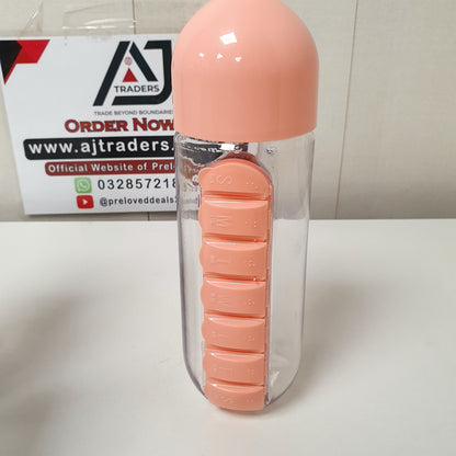 Water Bottle With Pill Box, 1