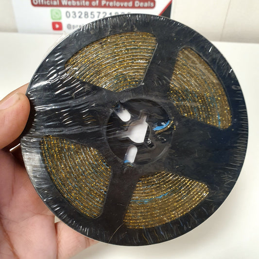 Self Adhesive Flexible Trim Caulk Tape Sealant Strip for Stove Sink Toilet Wall Corner Tile Edge Bathroom Kitchen (Gold)