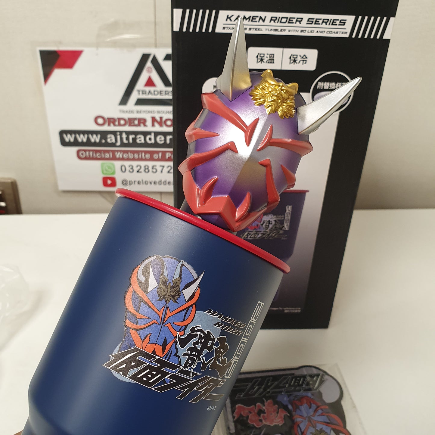 Kamen Rider Series  Vaccum Glass Tumbler big size 900ml, 202450