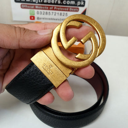 Gucci Golden Leather Belt, 1