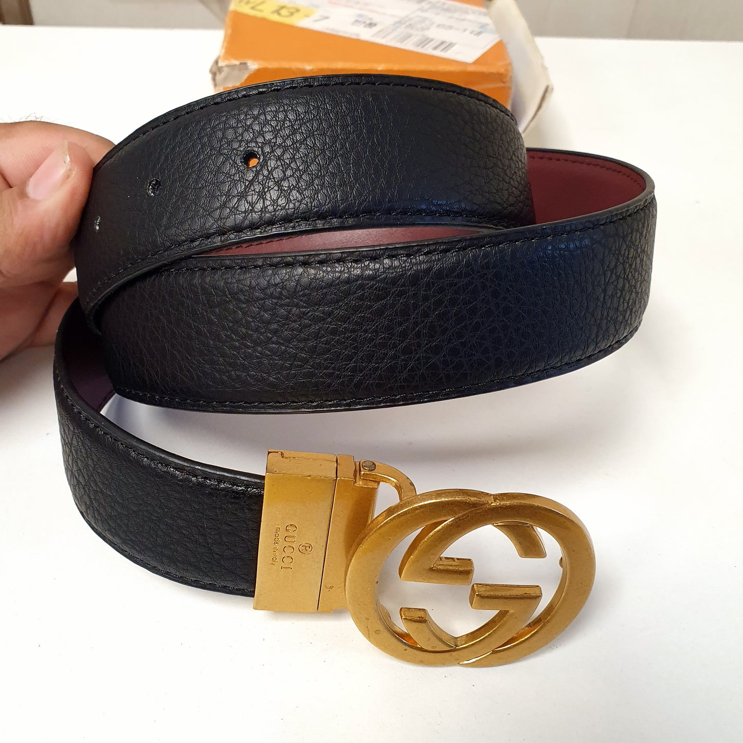 Gucci Golden Leather Belt, 1