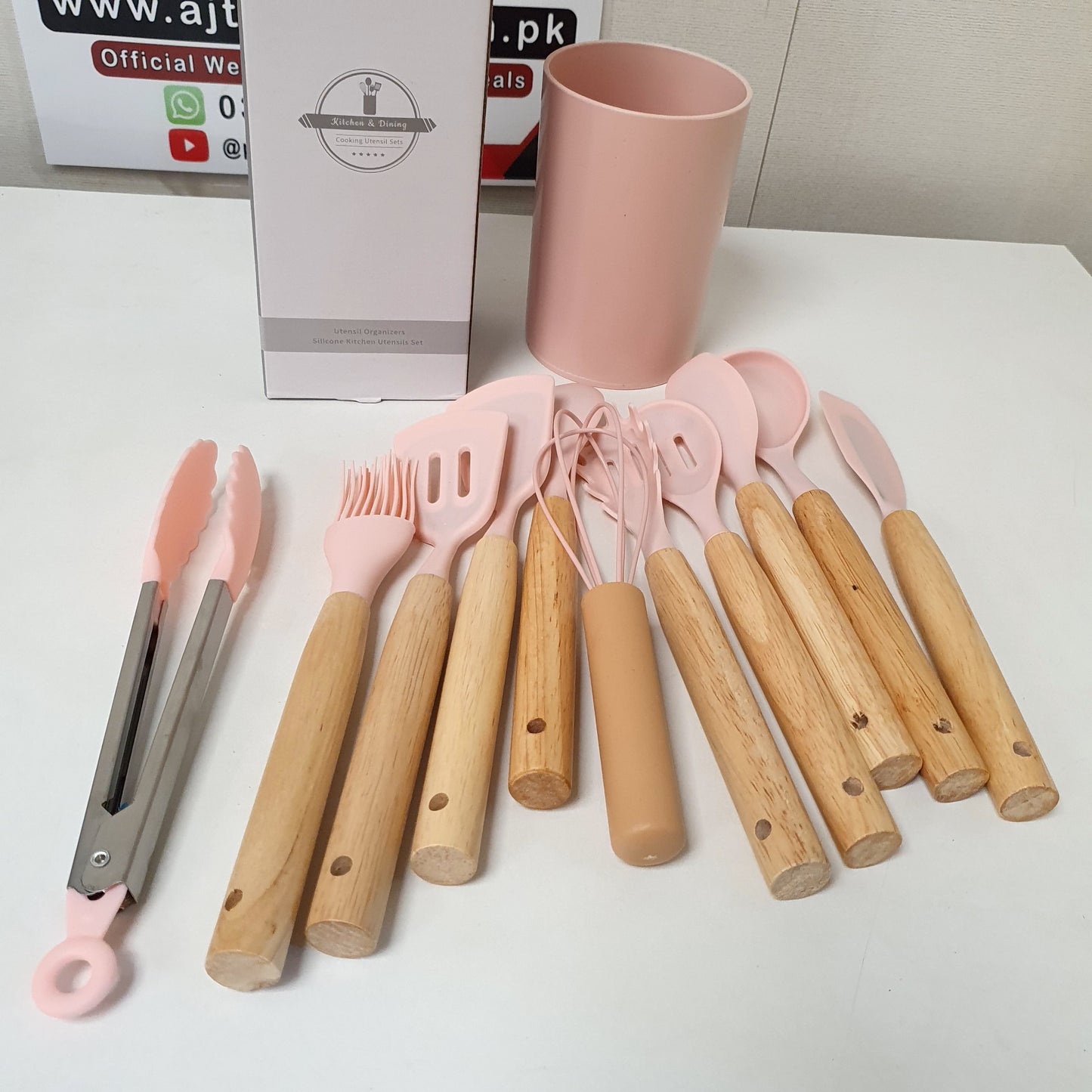 Silicone Utensils Set with Holder, 121350