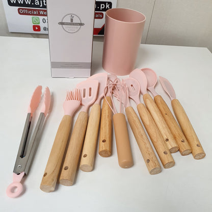 Silicone Utensils Set with Holder, 121350