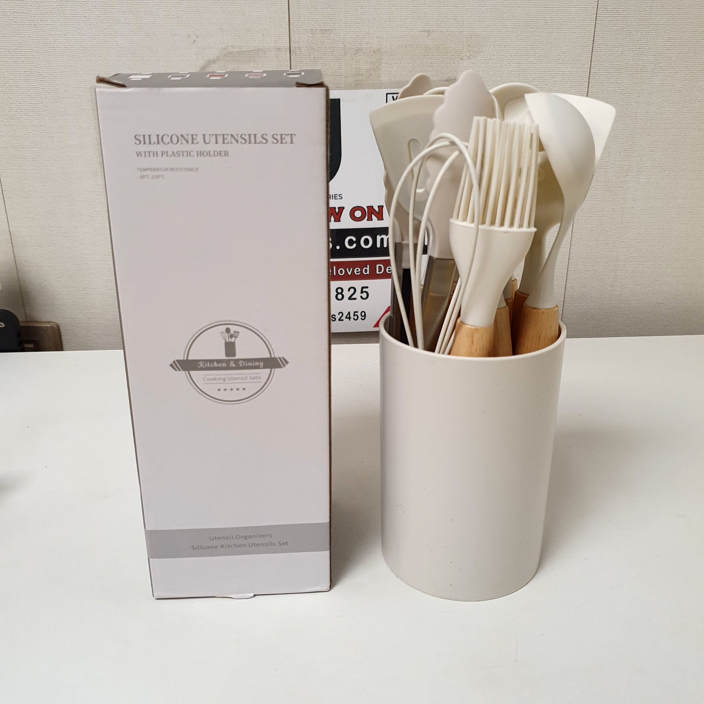 Silicone Utensils Set with Holder, 121350