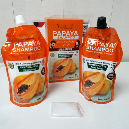 Papaya hair color Shampoo  Professional , 12400