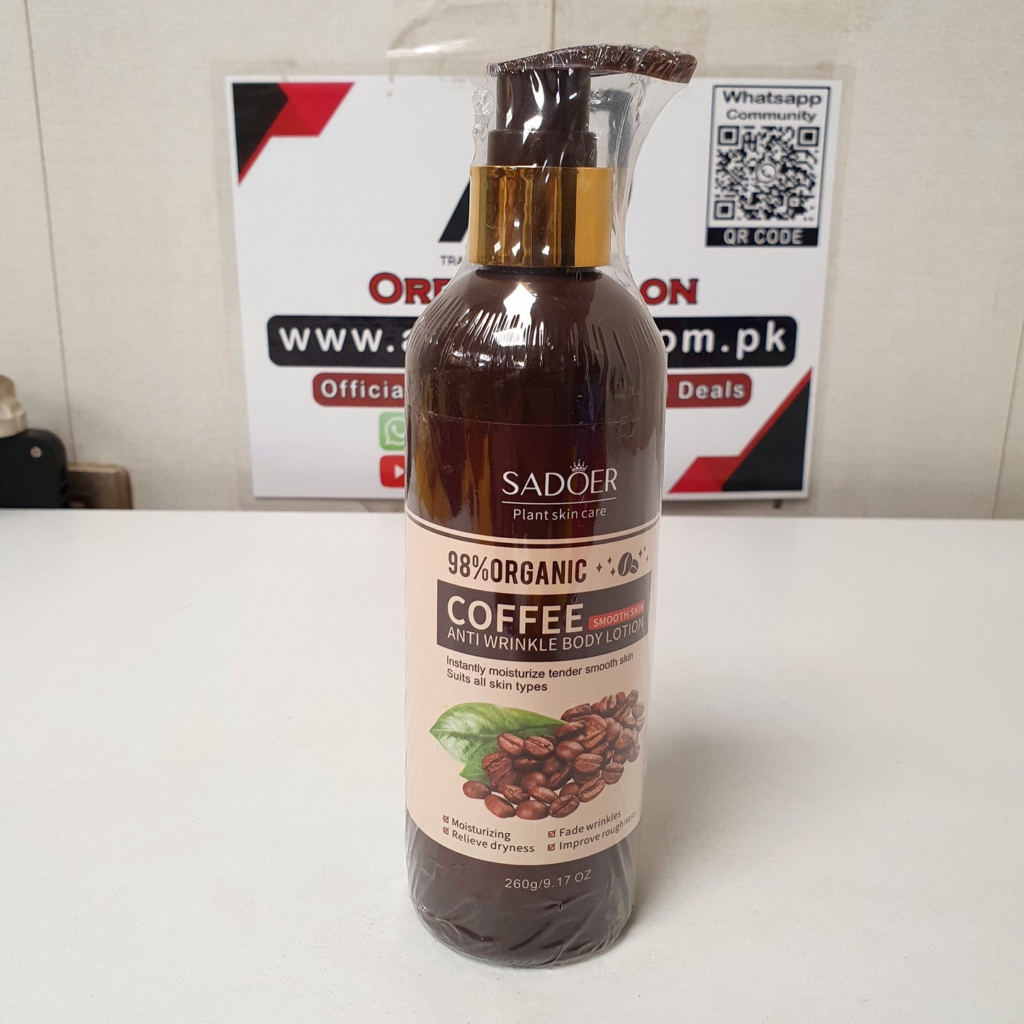 Sadoer Coffee Anti Wrinkle Body Lotion, 21950