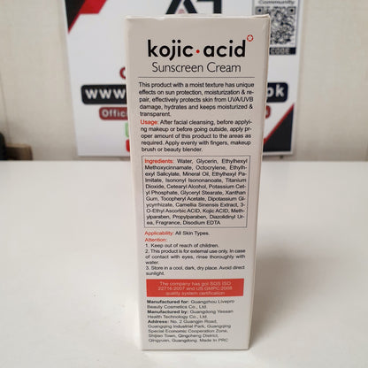 Kojic Acid Sunscreen Cream, 21450