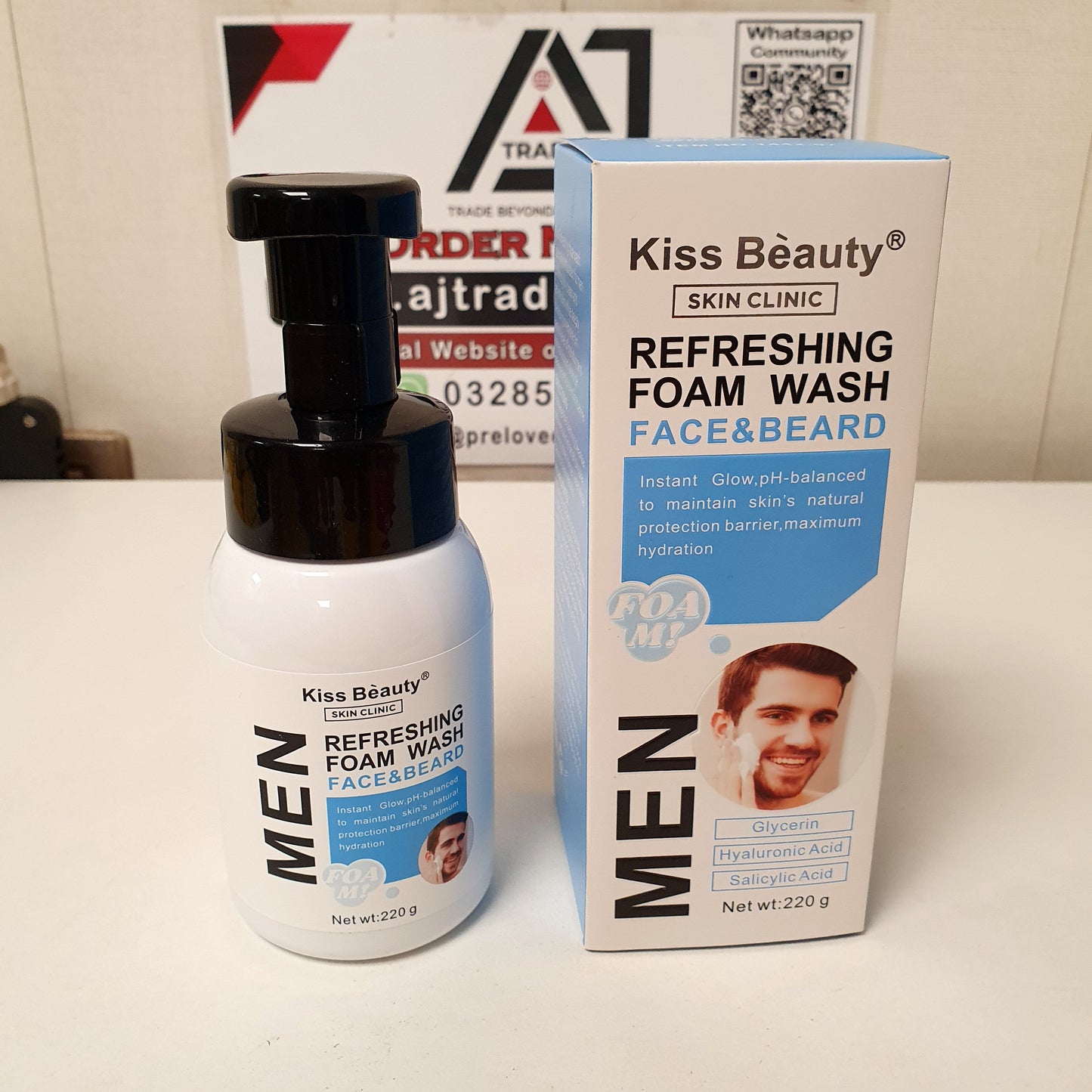 Kiss Beauty Refreshing Foam Wash Face & Beard, 21530