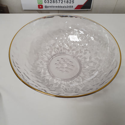 Acrylic Diamond Cut Bowl for Fruit and Salad, 61120