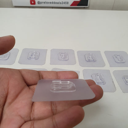 Silicone Stick able Wall Hooks Pack of 10, 121250